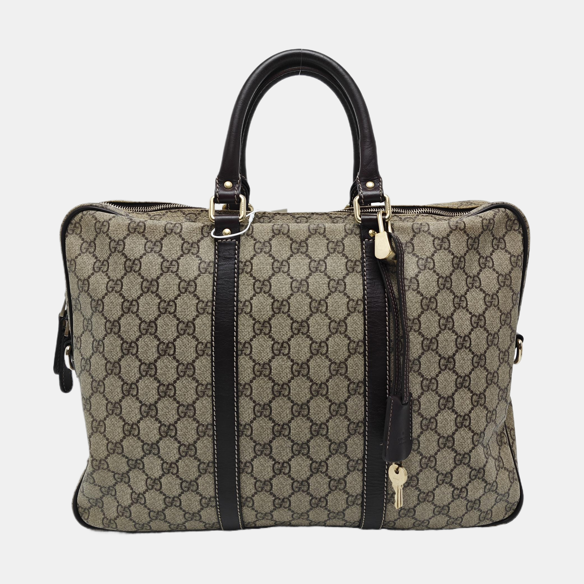 Duffle Monogram Coated Canvas Beige