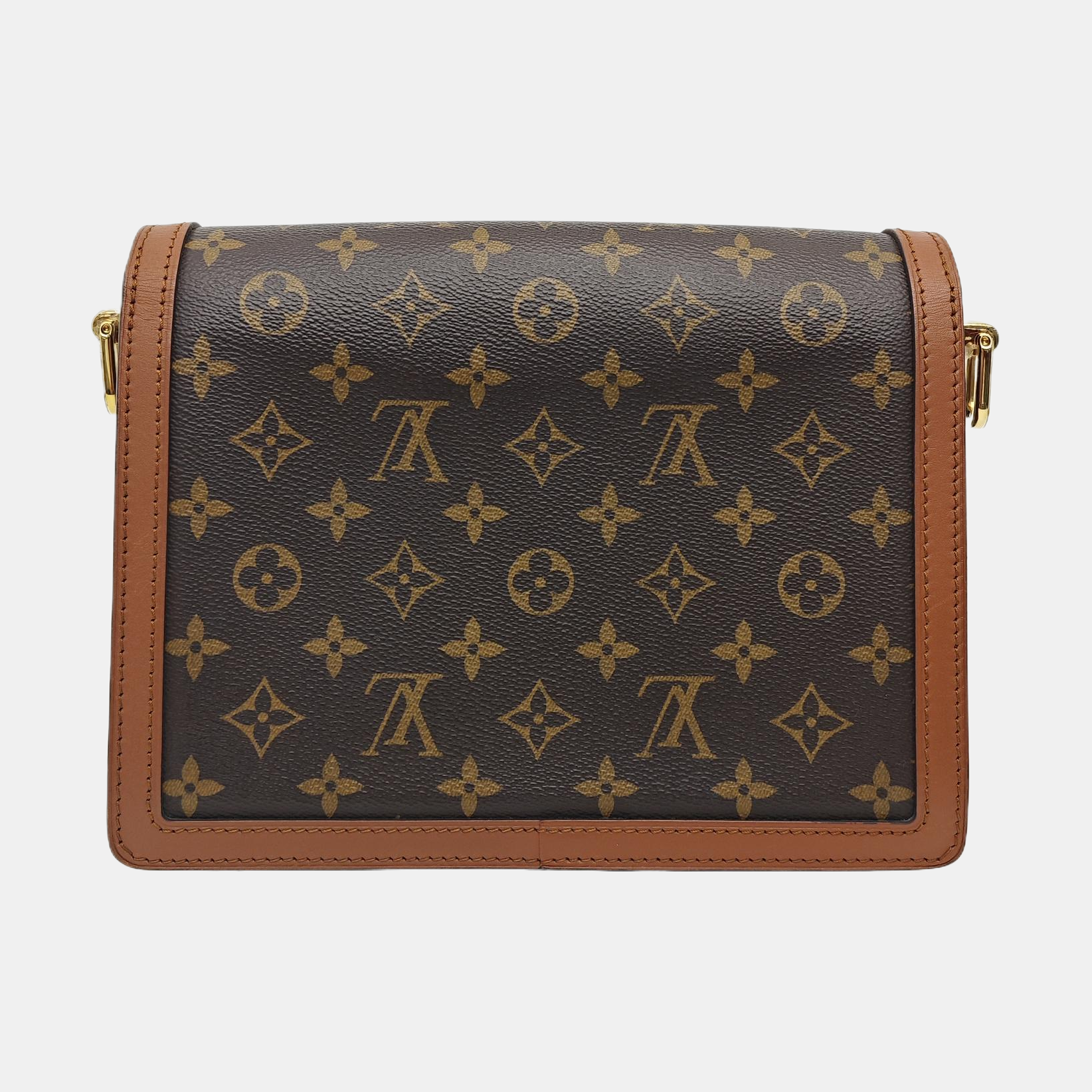 DAUPHINE MM Monogram Coated Canvas Brown