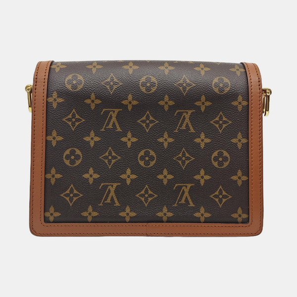 DAUPHINE MM Monogram Coated Canvas Brown