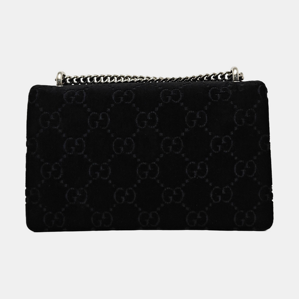 Authenticated pre-owned  Dionysus Small Monogram Velvet Black - Shoulder Bag at Looply