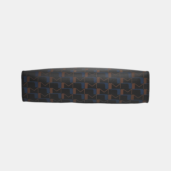 Coated Canvas Clutch Large Black