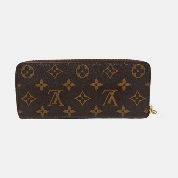 CLÉMENCE Monogram Coated Canvas Brown Wallet