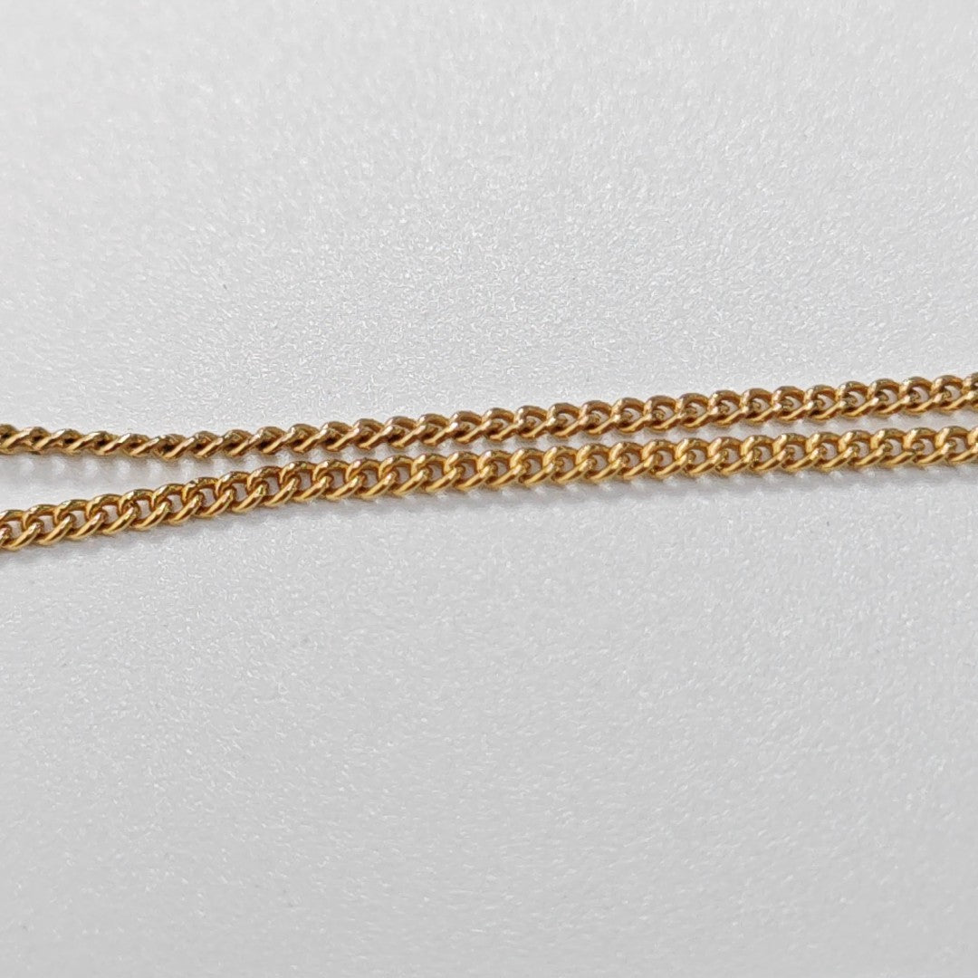 Petit CD Metal Gold Necklace