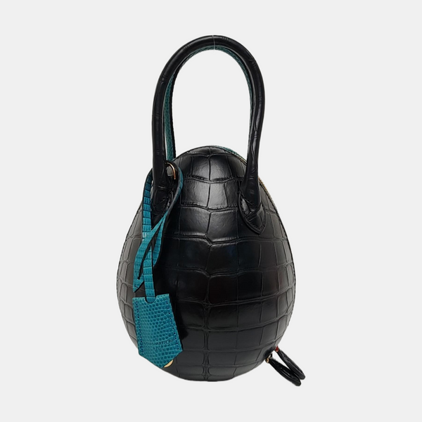 Python Shoulder Bag Blue