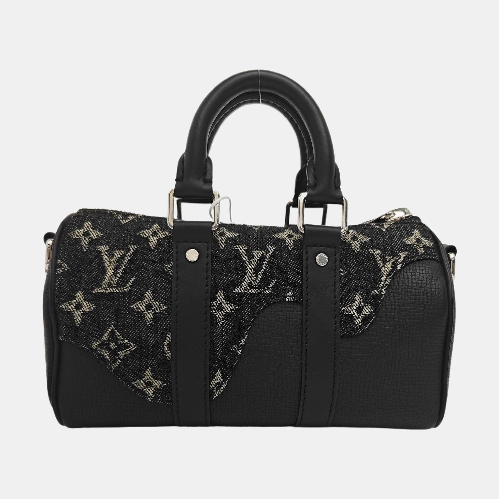 KEEPALL Nano Monogram Calfskin Black