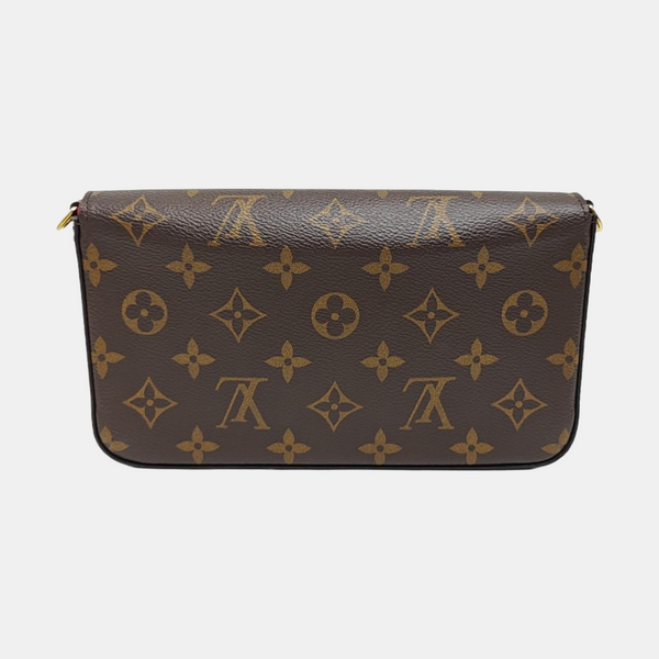 FÉLICIE Monogram Coated Canvas Brown