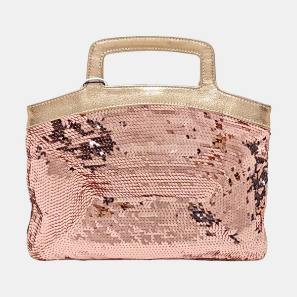 Special Material Top Handle Bag Pink