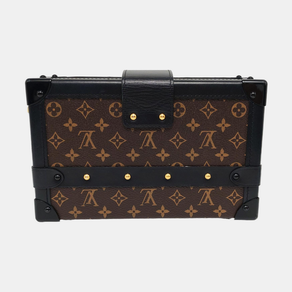 PETITE MALLE Monogram Coated Canvas Brown