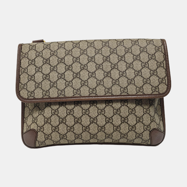 Neo Vintage Large Monogram Coated Canvas Brown
