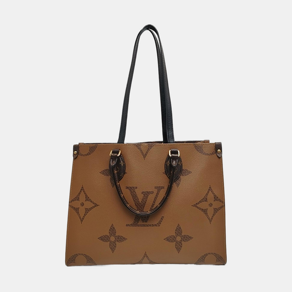 ONTHEGO MM Monogram Coated Canvas Brown