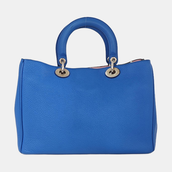 Authenticated pre-owned  Diorissimo Calfskin Blue - Tote Bag at Looply
