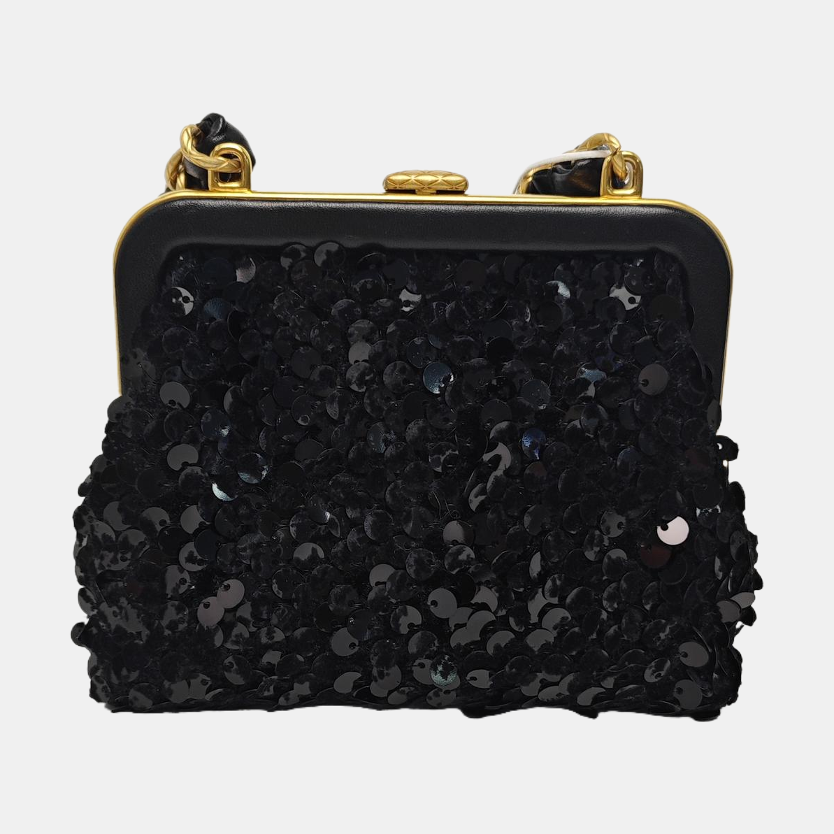 Wool Shoulder Bag Black