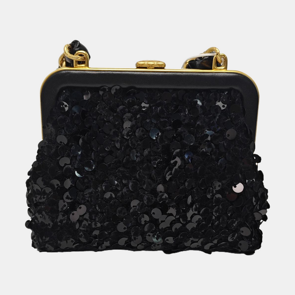 Wool Shoulder Bag Black