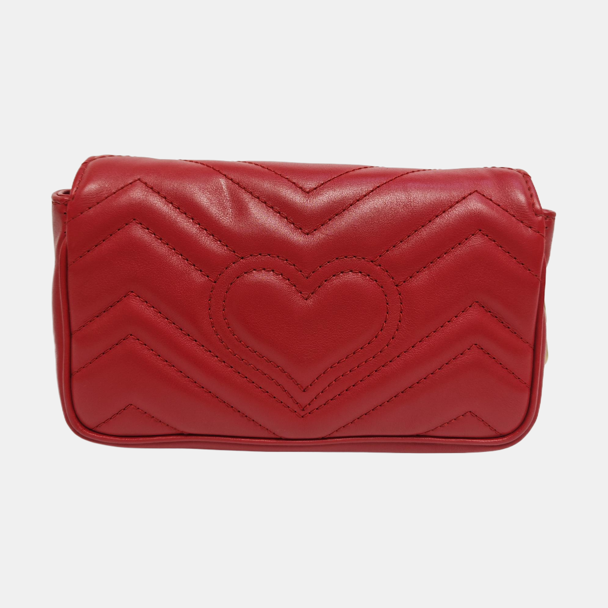 GG Marmont Mini Piel de Becerro Roja