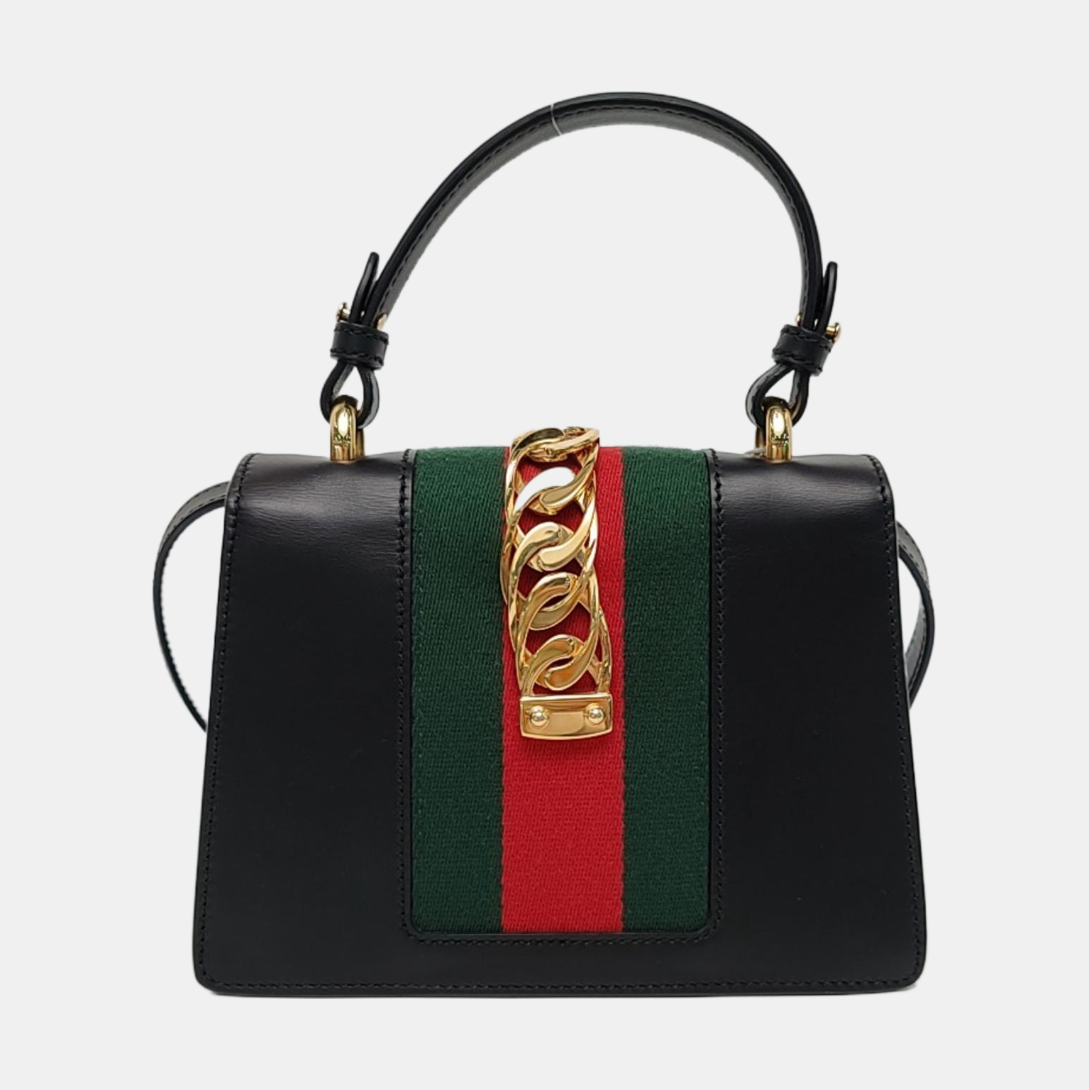 Authenticated pre-owned  Sylvie Mini Calfskin Black - Shoulder Bag at Looply
