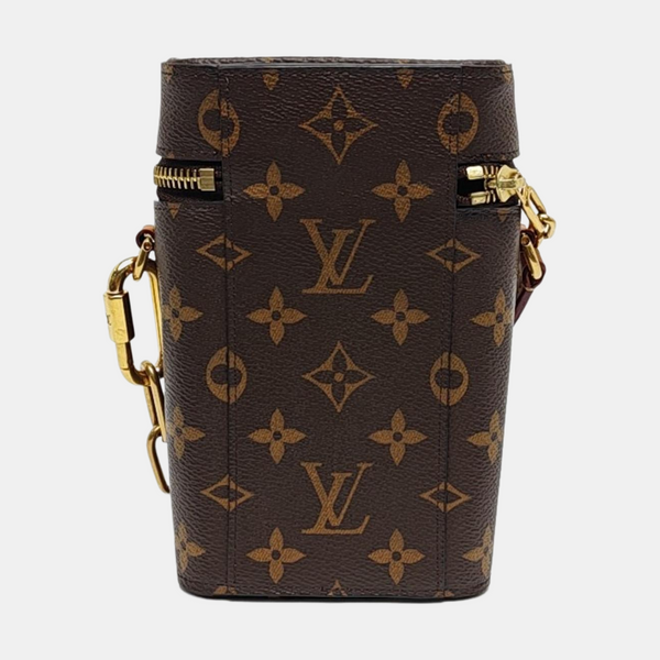 PHONE BOX Monogram Coated Canvas Brown
