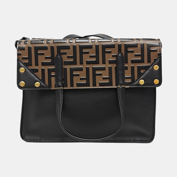 Flip Medium Calfskin Black