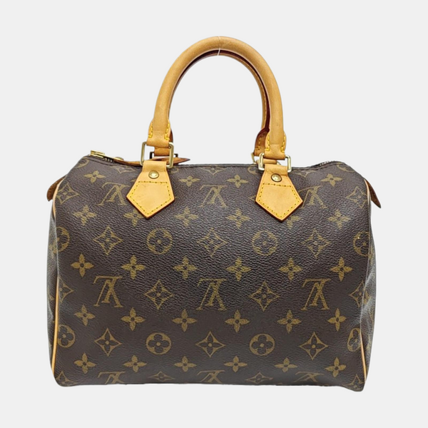 SPEEDY 25 Monogram Coated Canvas Brown