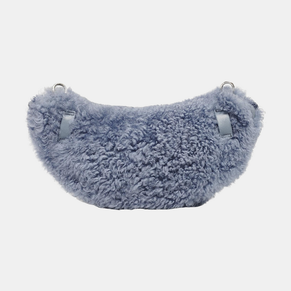Sheepskin Belt Bag Blue