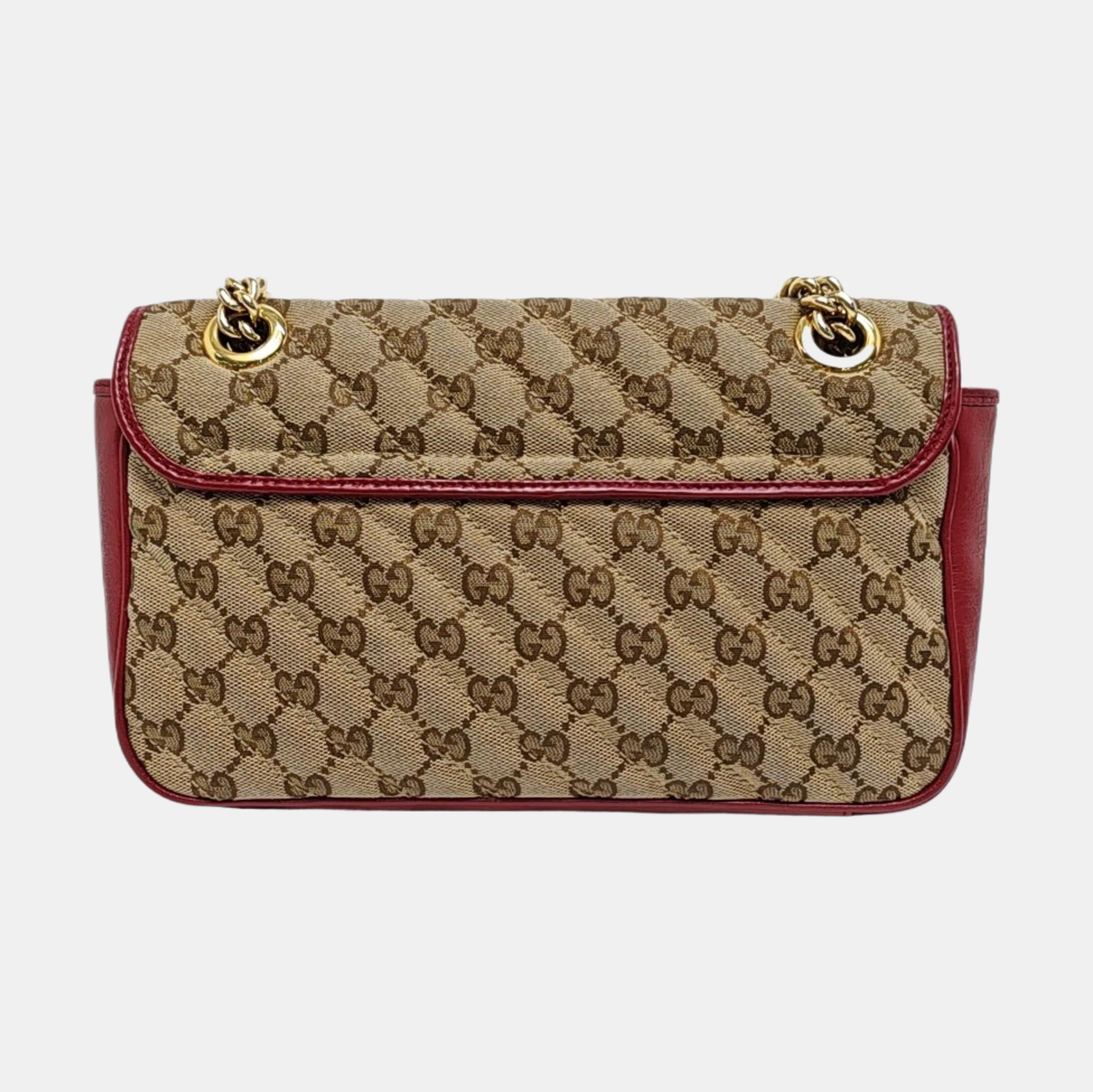 GG Marmont Medium Quilted, Monogram Canvas Black