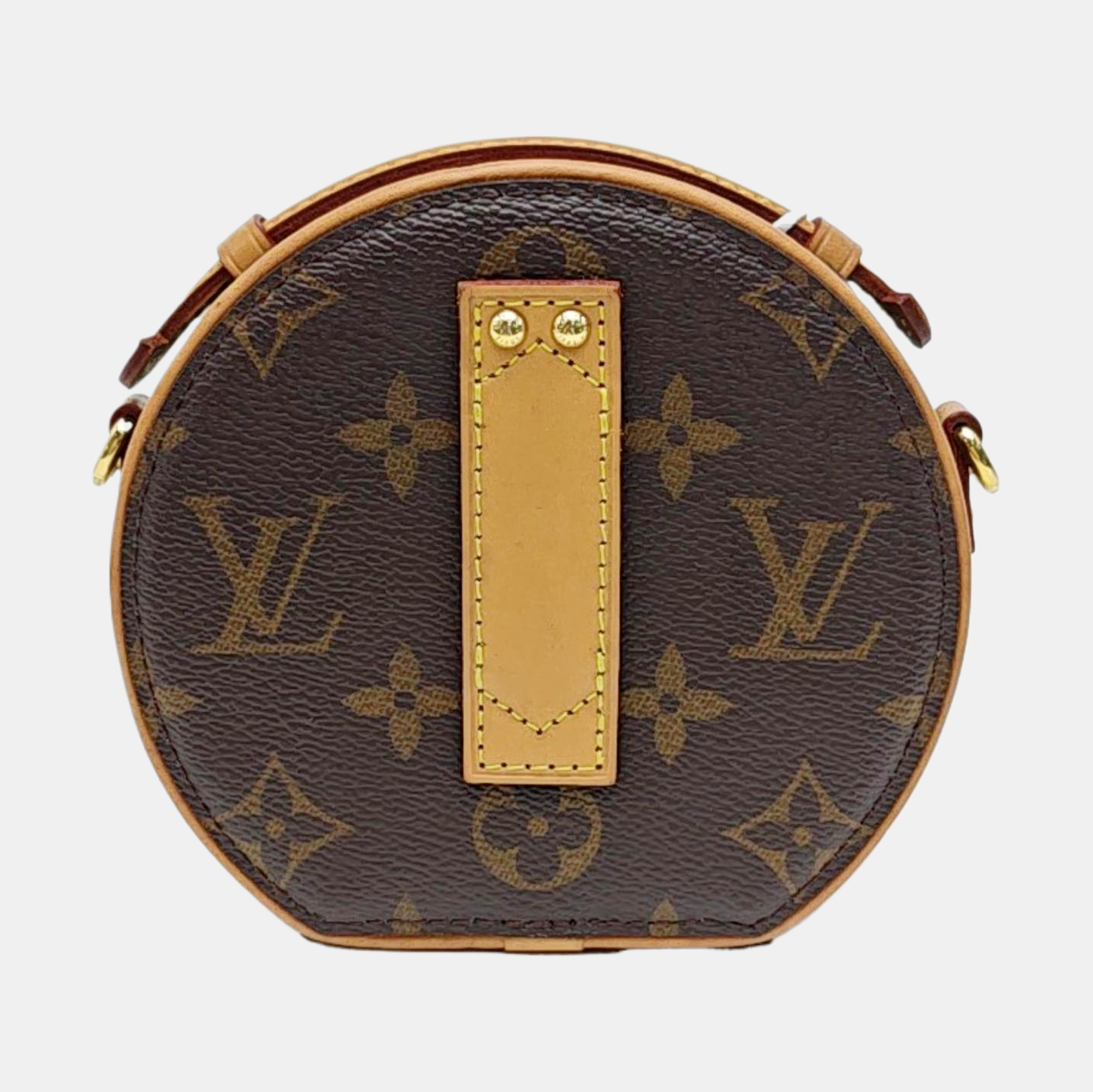 BOITE CHAPEAU Mini Monogram Coated Canvas Brown