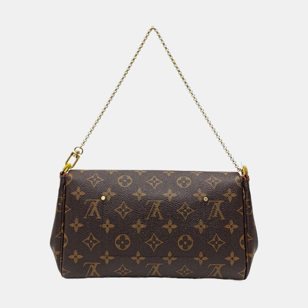FAVORITE MM Monogram Coated Canvas Brown