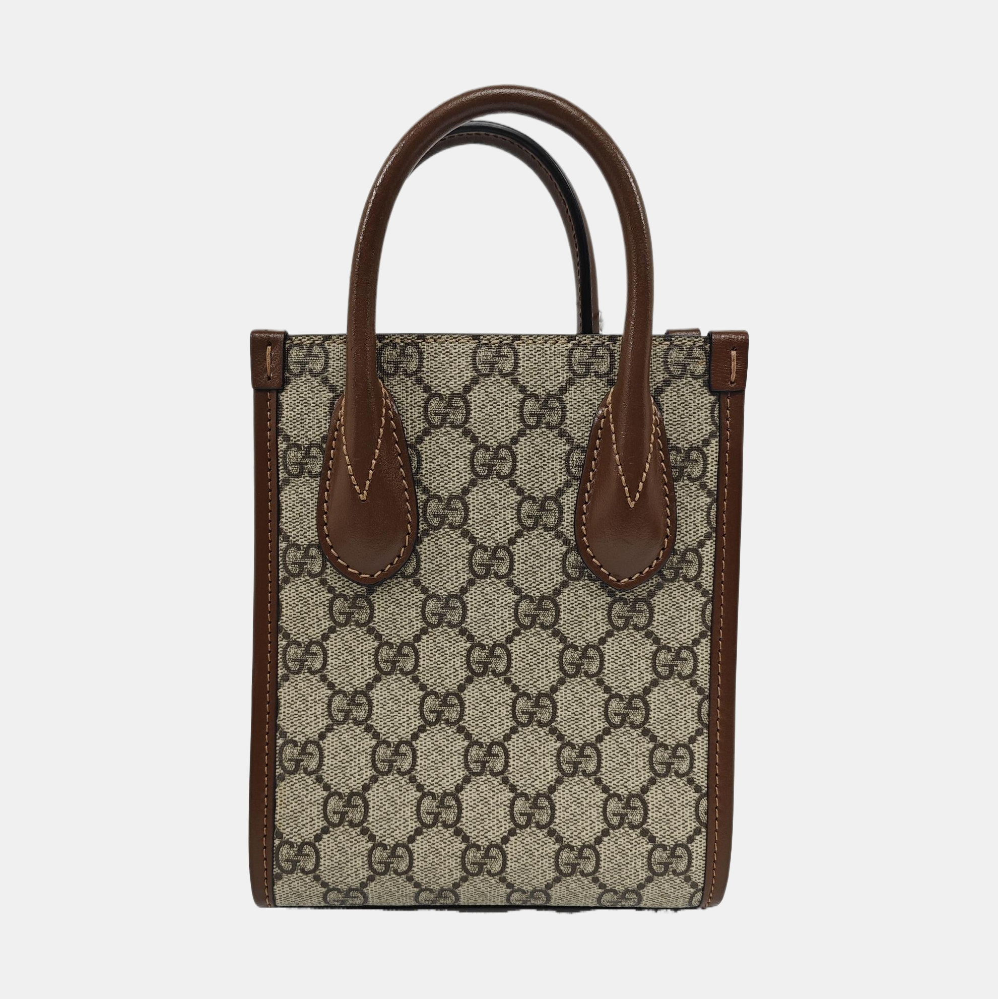 Retro Mini Monogram Coated Canvas Beige