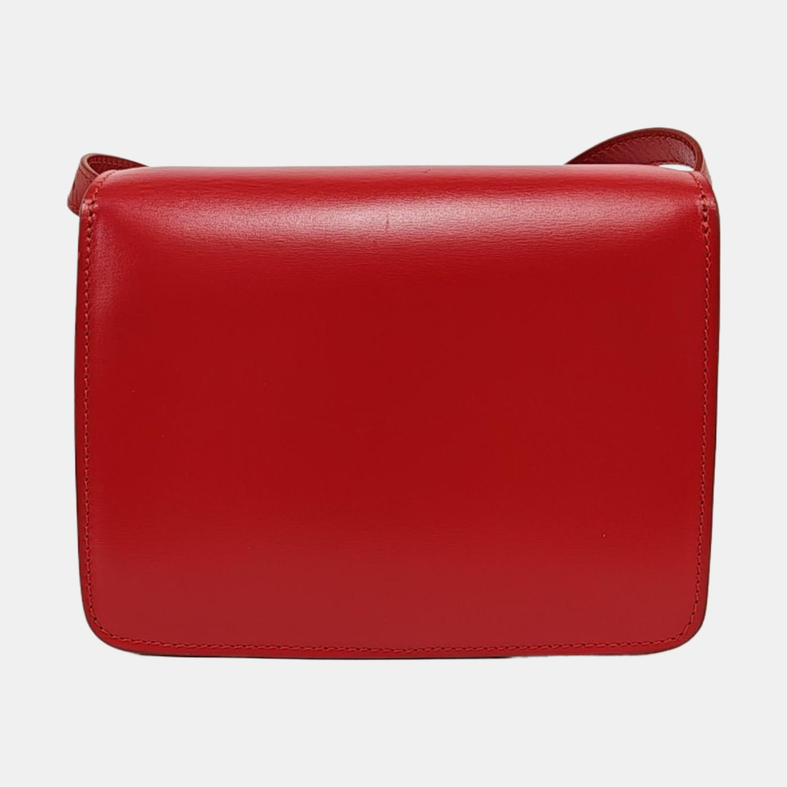 Authenticated pre-owned  CLASSIC BOX Mini Calfskin Red - Shoulder Bag at Looply