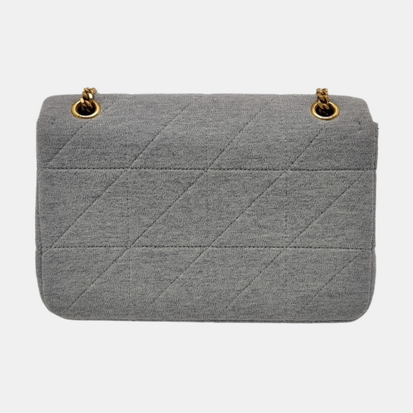 RIVE GAUCHE Medium Quilted Fabric Gray