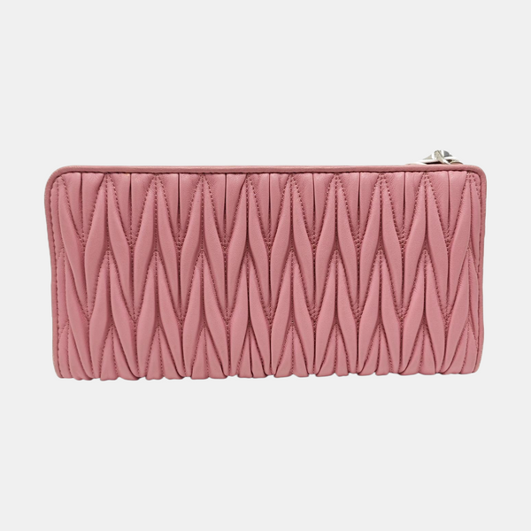 Quilted Lambskin Wallet Multicolor