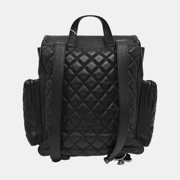 Quilted Grained Calfskin Black