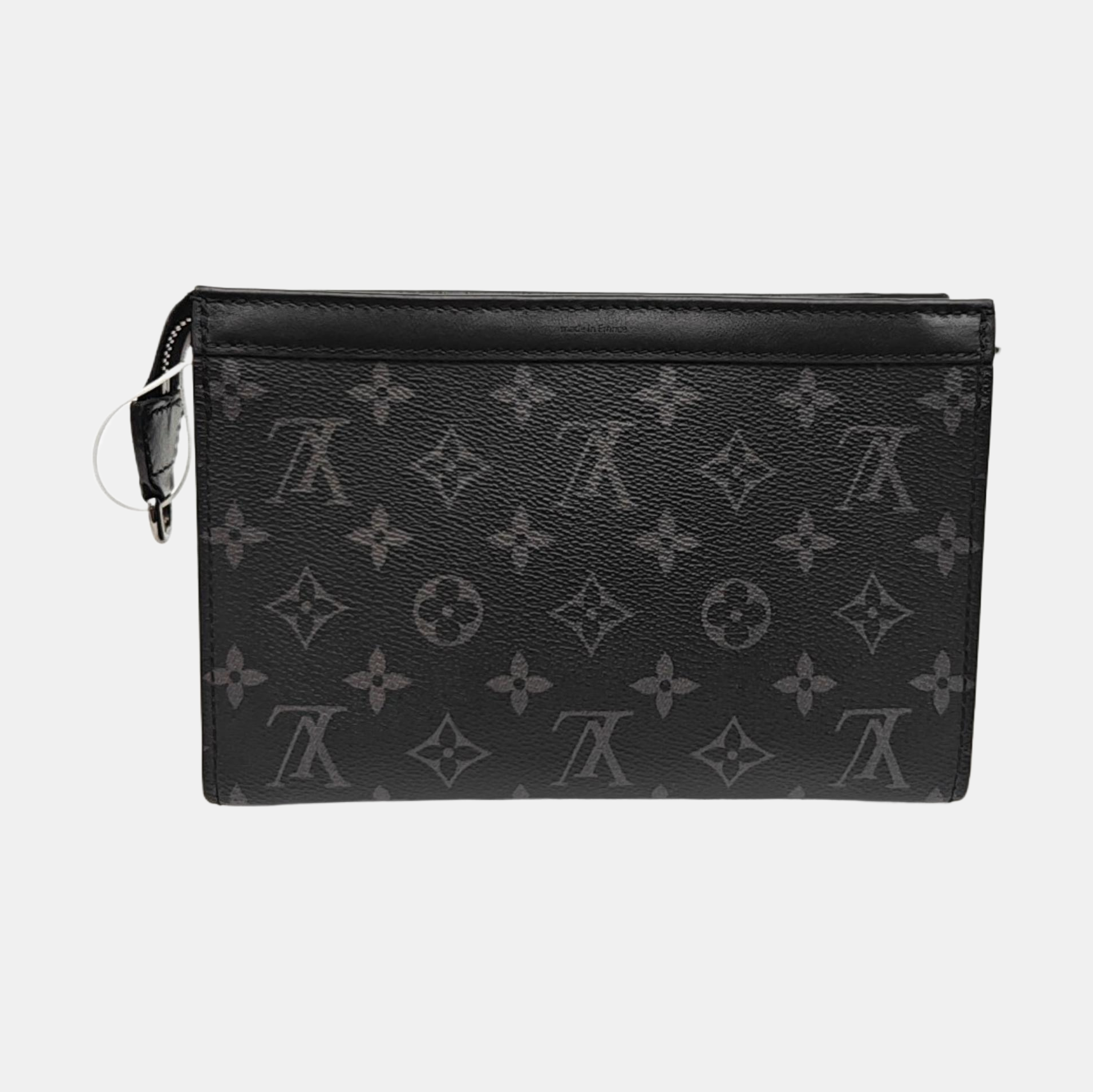 GASTON Monogram Coated Canvas Black