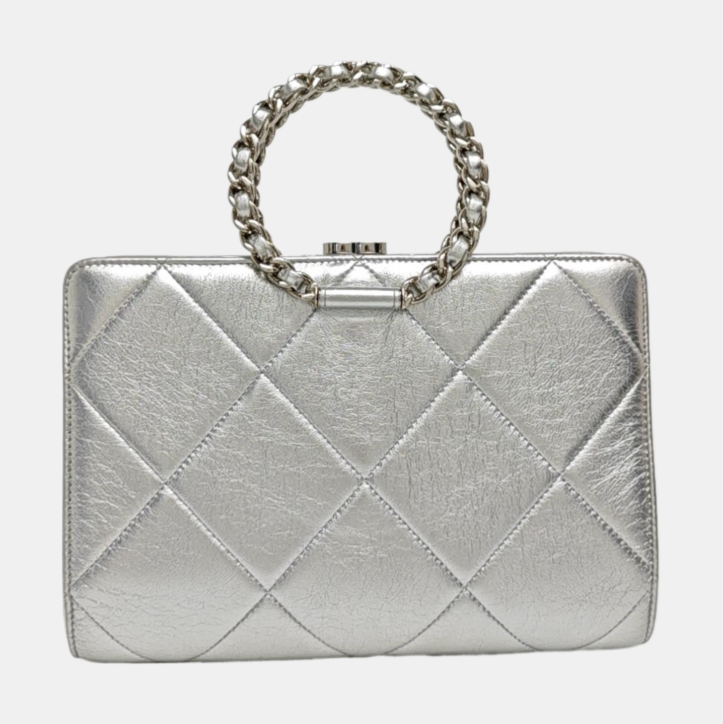 IN THE LOOP Quilted Lambskin Silver
