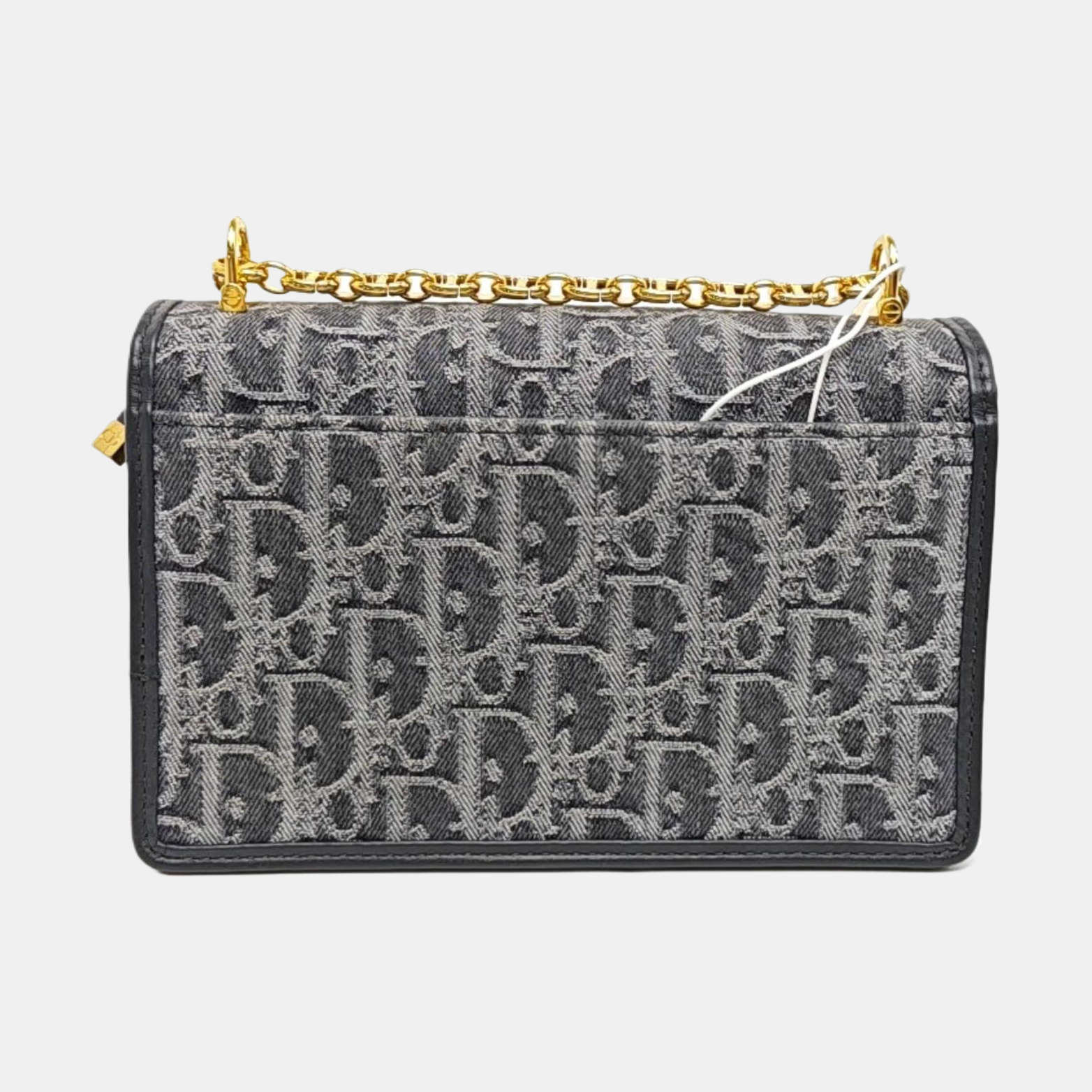 Oblique Canvas Shoulder Bag Gray