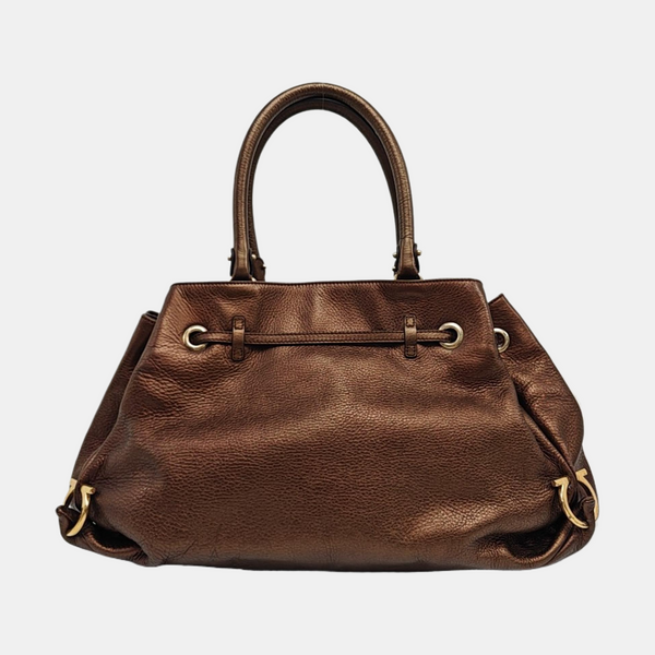 Gancini Calfskin Brown
