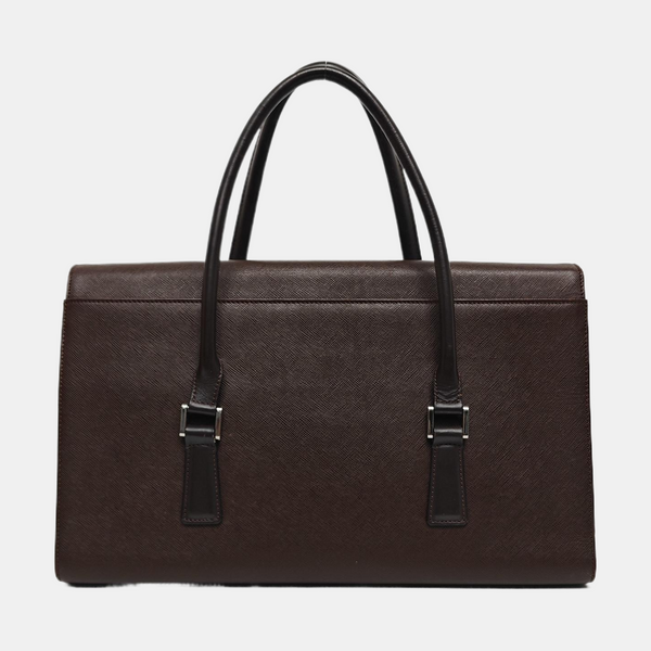 Calfskin Shoulder Bag Brown