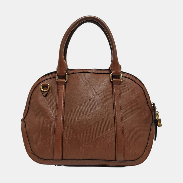 Calfskin Shoulder Bag Brown
