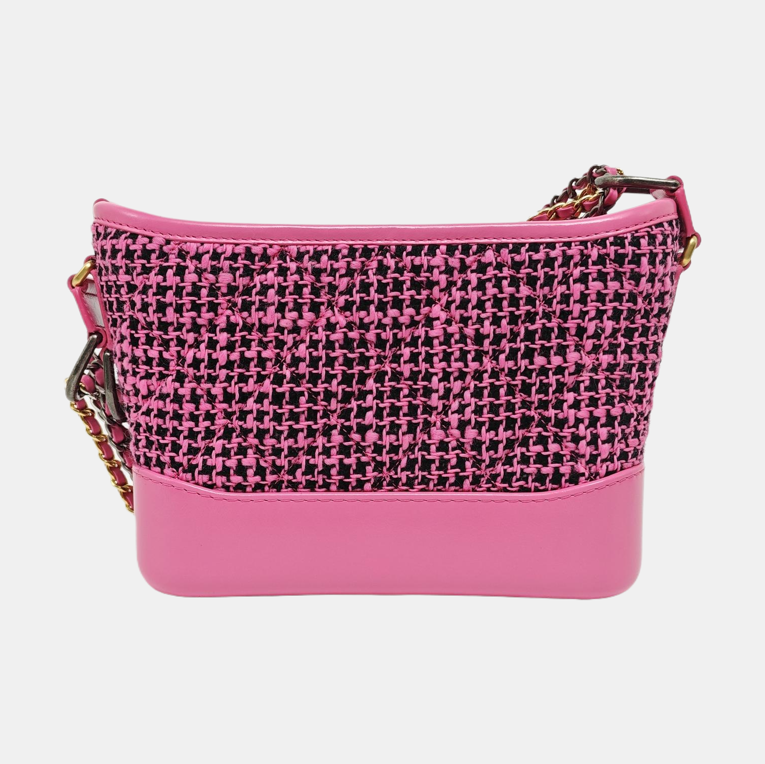 GABRIELLE Small Quilted Wool Pink
