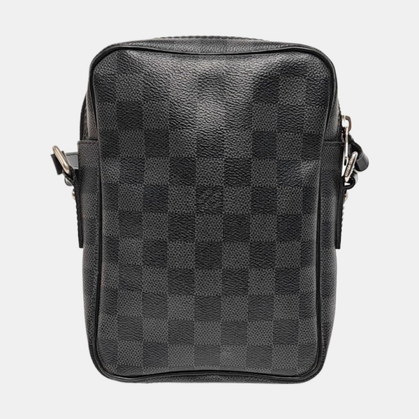 REM Damier Graphite Coated Canvas Gray