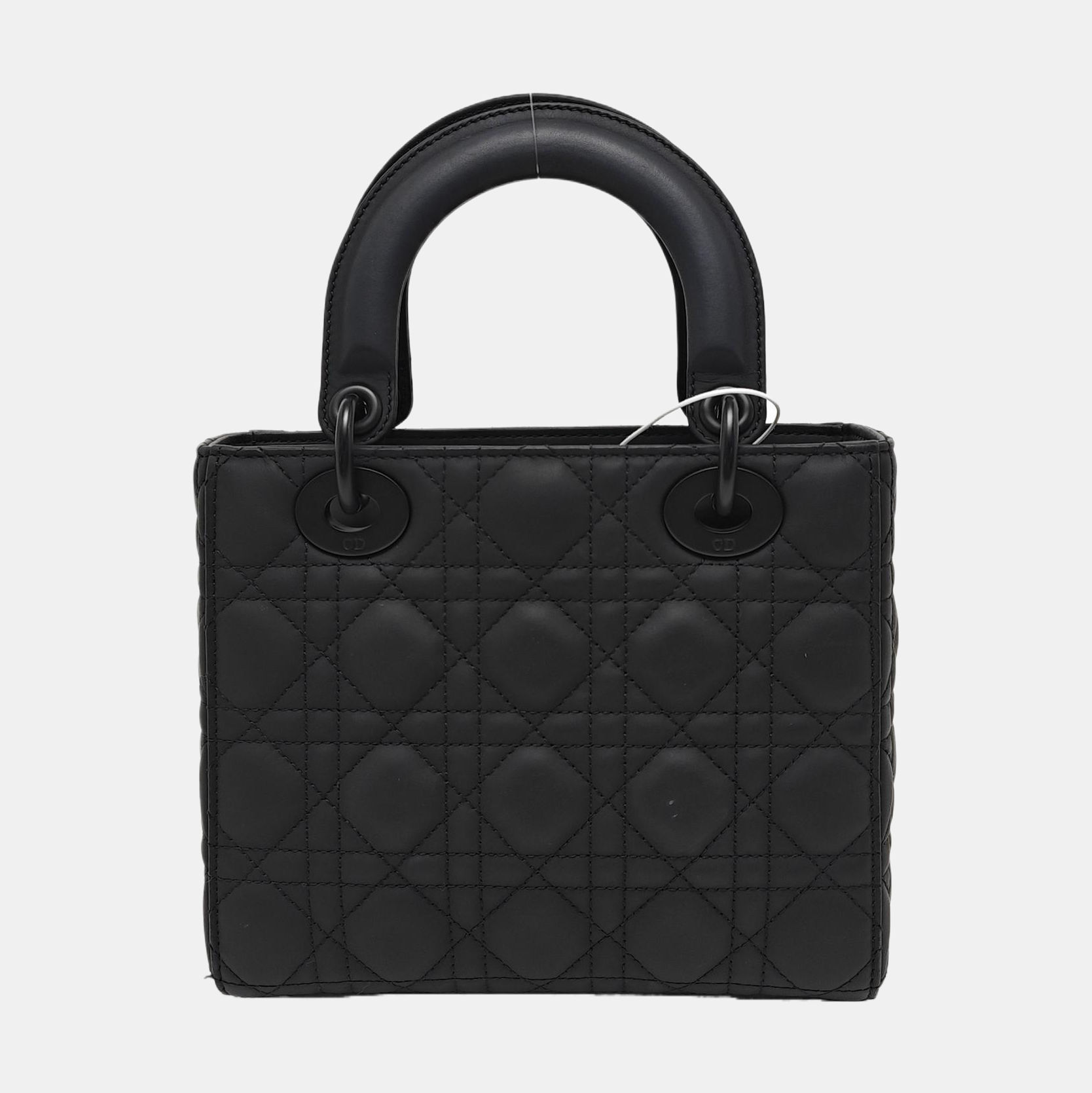 Lady Dior Mini Cannage Calfskin Black
