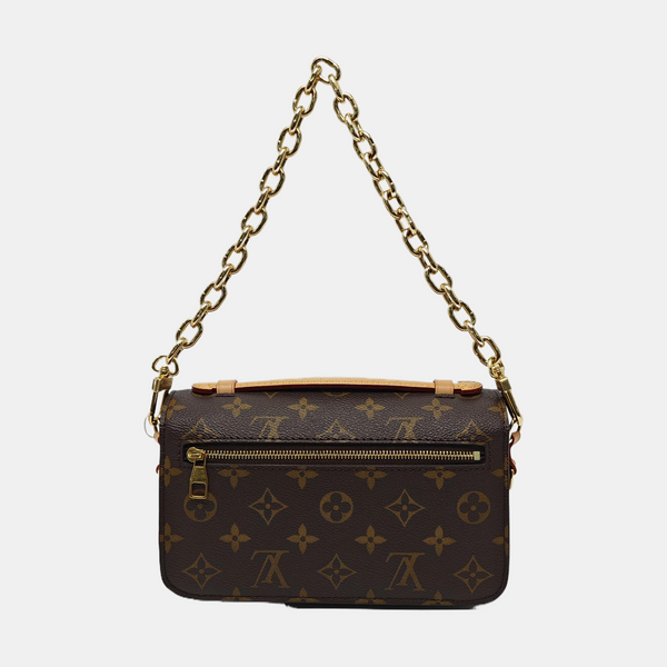 MÉTIS EAST WEST Monogram Coated Canvas Brown