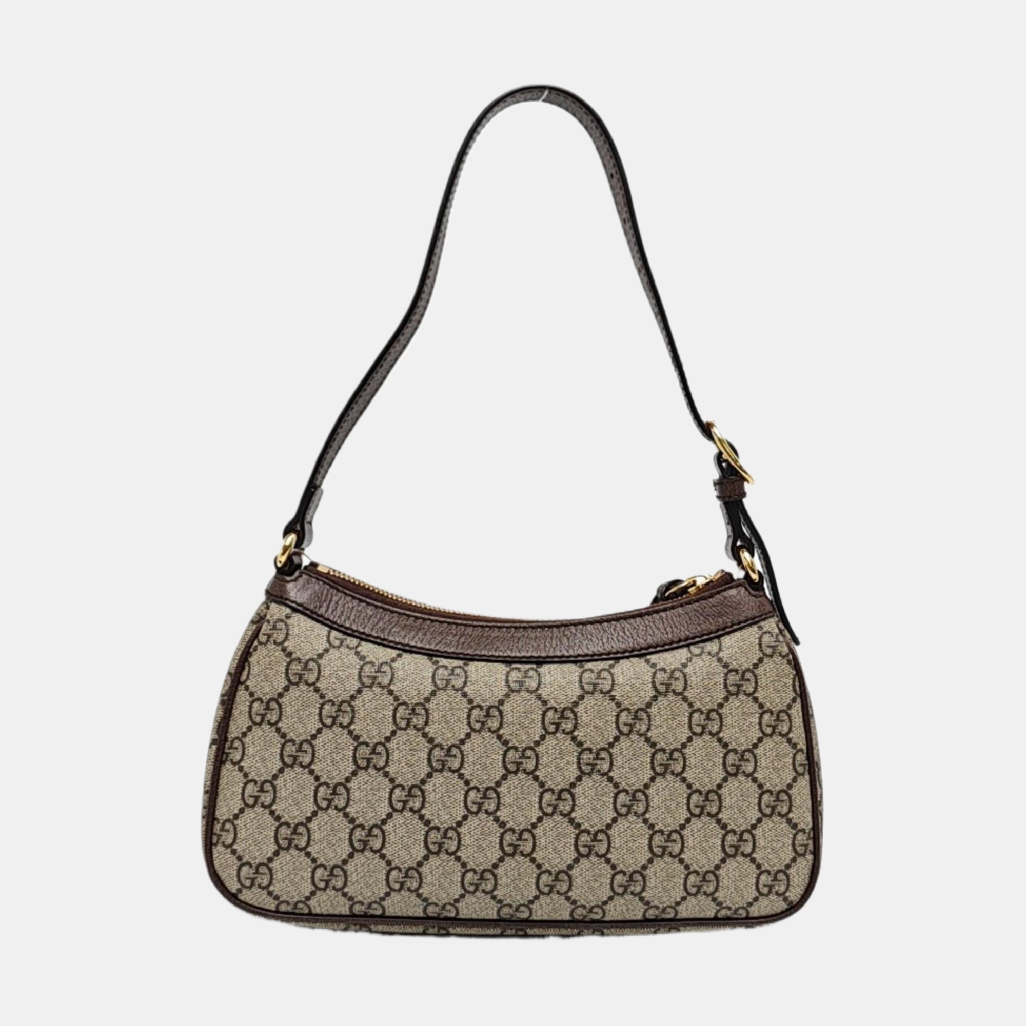Ophidia Small Monogram Coated Canvas Brown