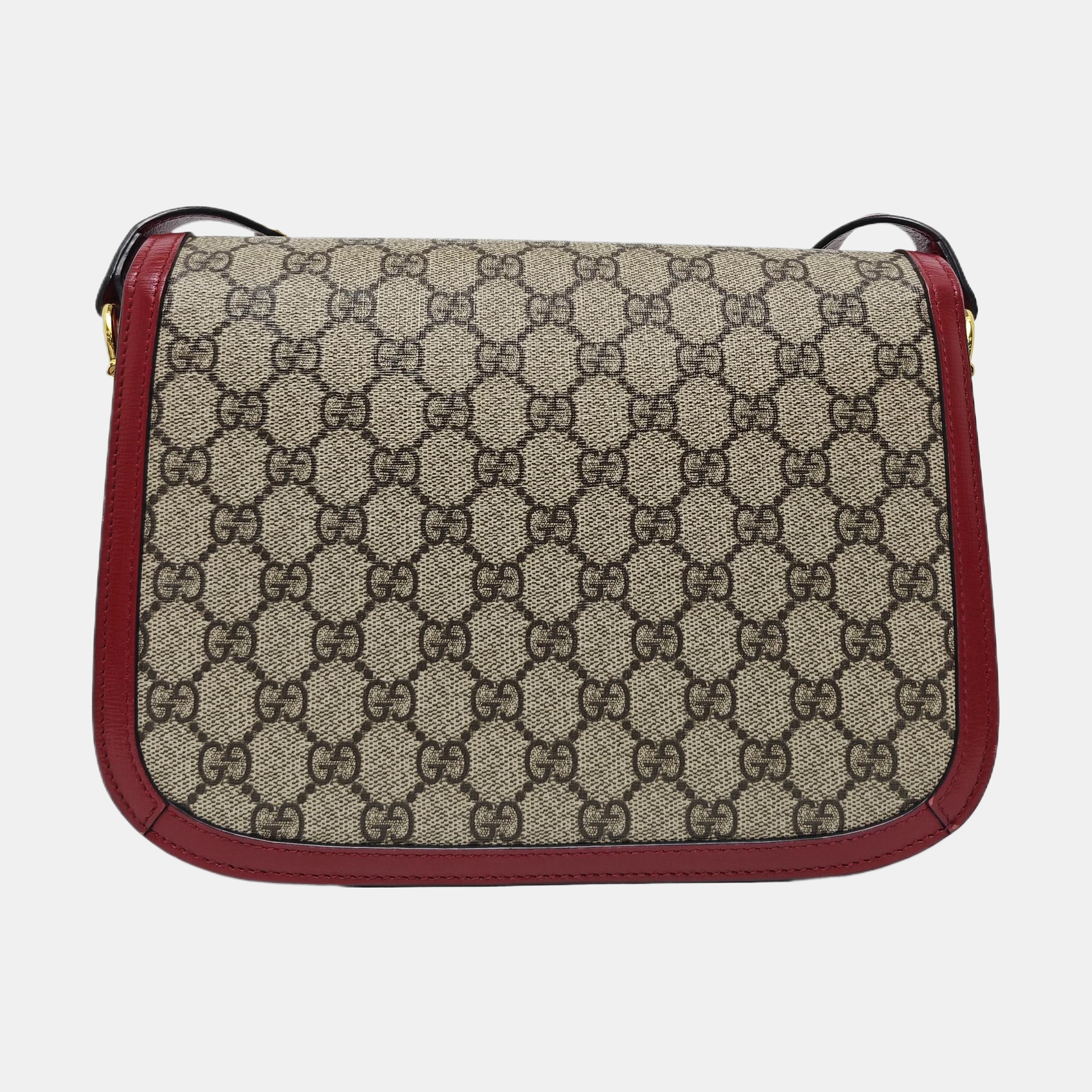 Horsebit 1955 Small Monogram Coated Canvas Beige