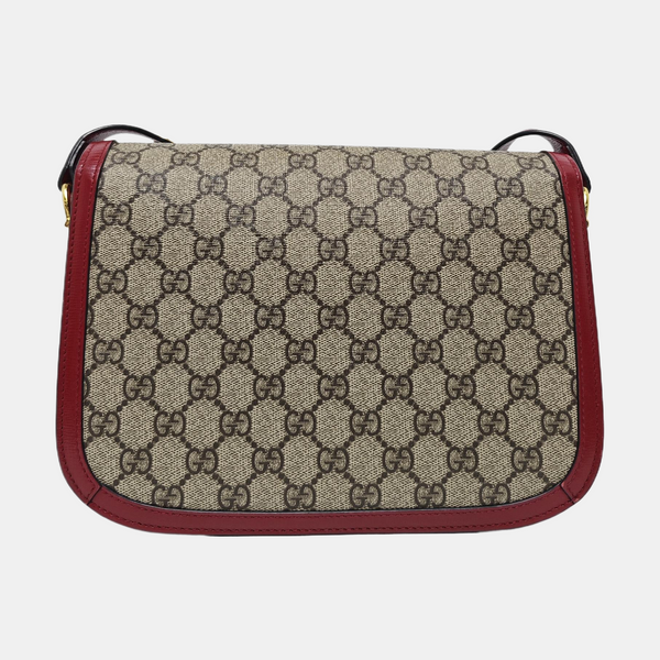 Horsebit 1955 Small Monogram Coated Canvas Beige
