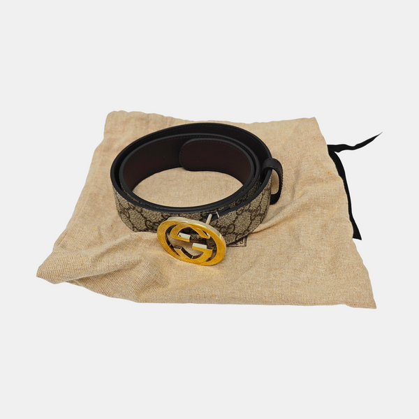 Leather Belt Beige