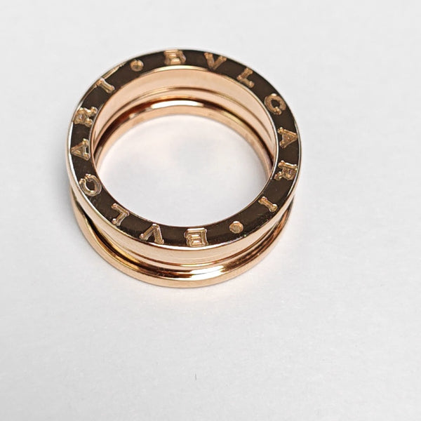 B.ZERO1 18k Rose Gold Ring EU 51