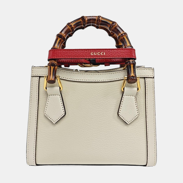Diana Mini Calfskin White