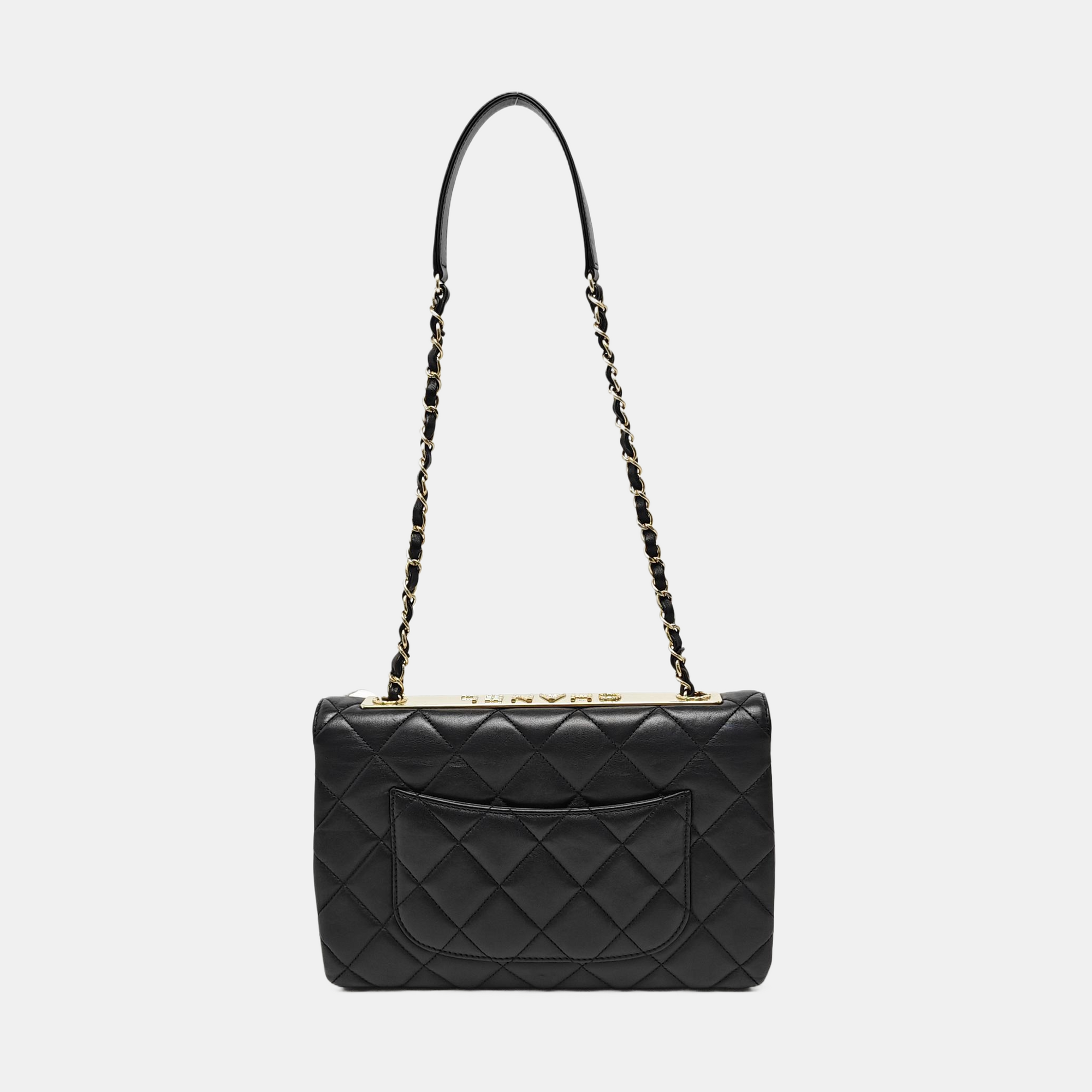 TRENDY CC Quilted Lambskin Black