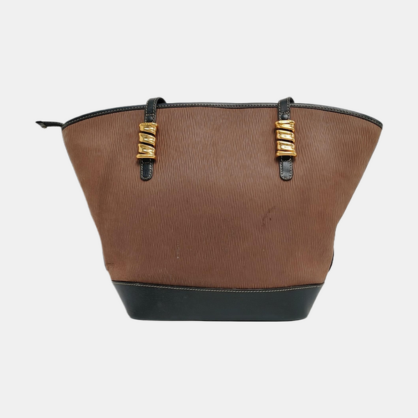 Calfskin Shoulder Bag Brown