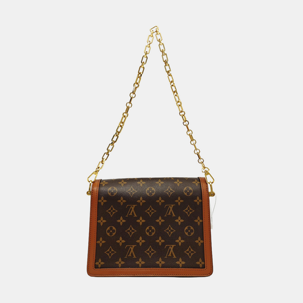 DAUPHINE MM Monogram Coated Canvas Brown
